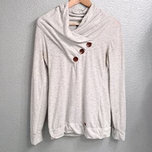 Yisdia Women's Cowl Neck Light Weight Pullover  Size M